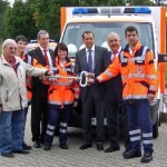Schlüsselübergabe mit Minister und Landrat