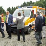 Segnung durch Dekan Weber begleitet von RZV-Geschäftsführer Roth